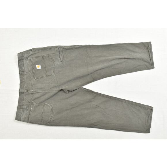 Carhartt Relaxed Fit Straight Leg Brown Pants Workwear Size 42x32 Cotton 102517 - Picture 2 of 8